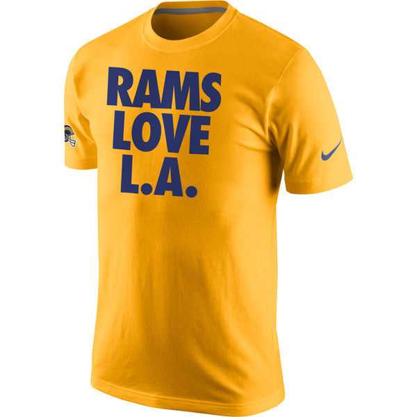 St. Louis Rams Nike Rams Love L. A.WEM T-Shirt - Gold,We sell and wholesale St. Louis Rams Nike Rams Love L. A.WEM T-Shirt - Gold on line form chian!